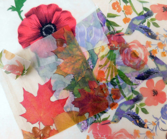 Easy DIY Wax Vellum Napkins & Washi