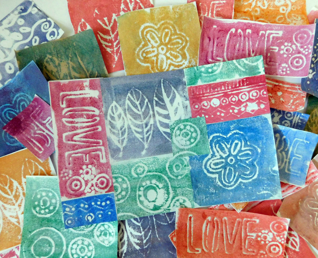 Watercolor Foam Prints, NEW DIY