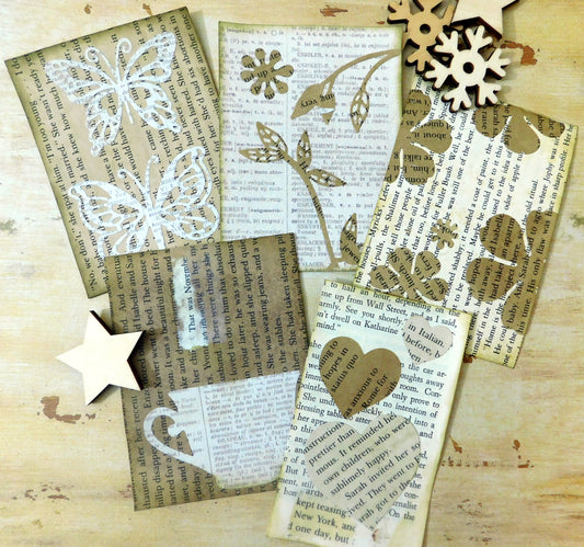Graphic Book Page Journal Cards