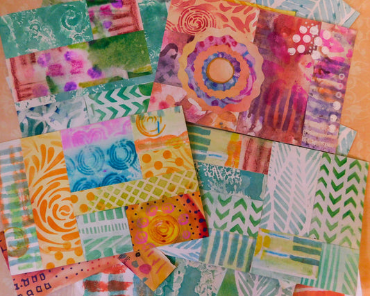 Mixed Media Handmade Postcards