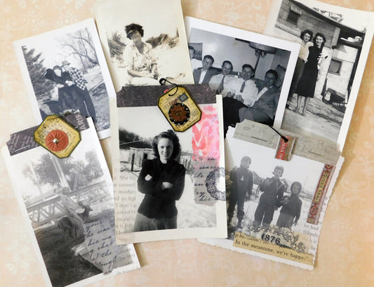 Old Photo Journal Cards