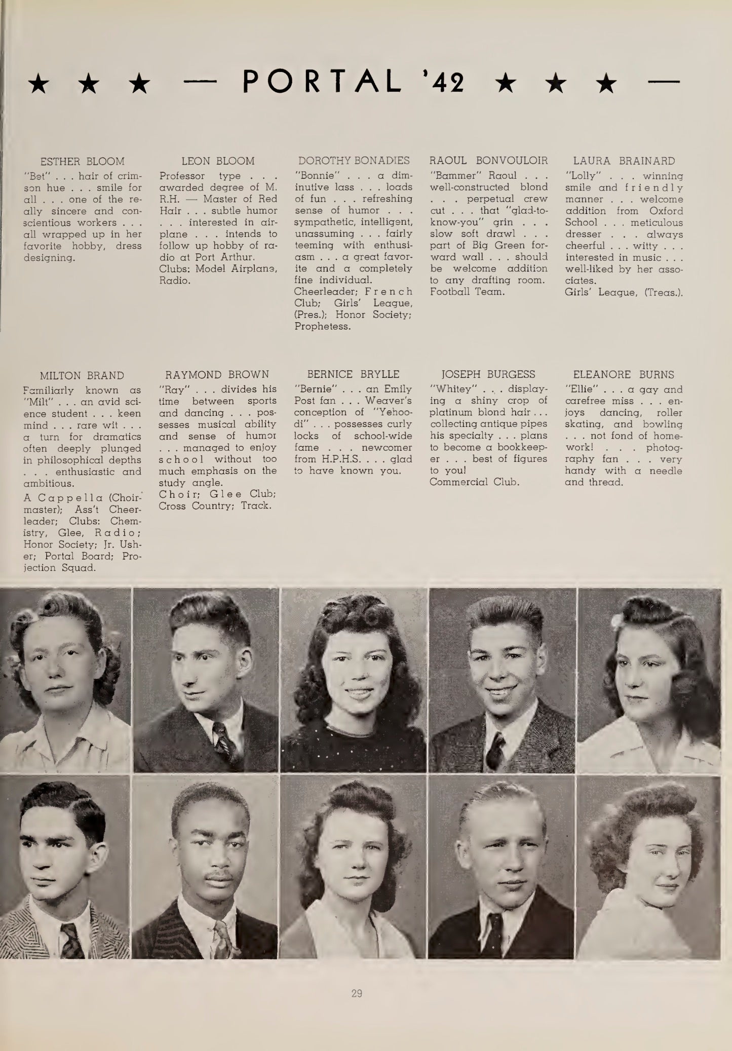 Weaver High Yearbook The Portal 1942