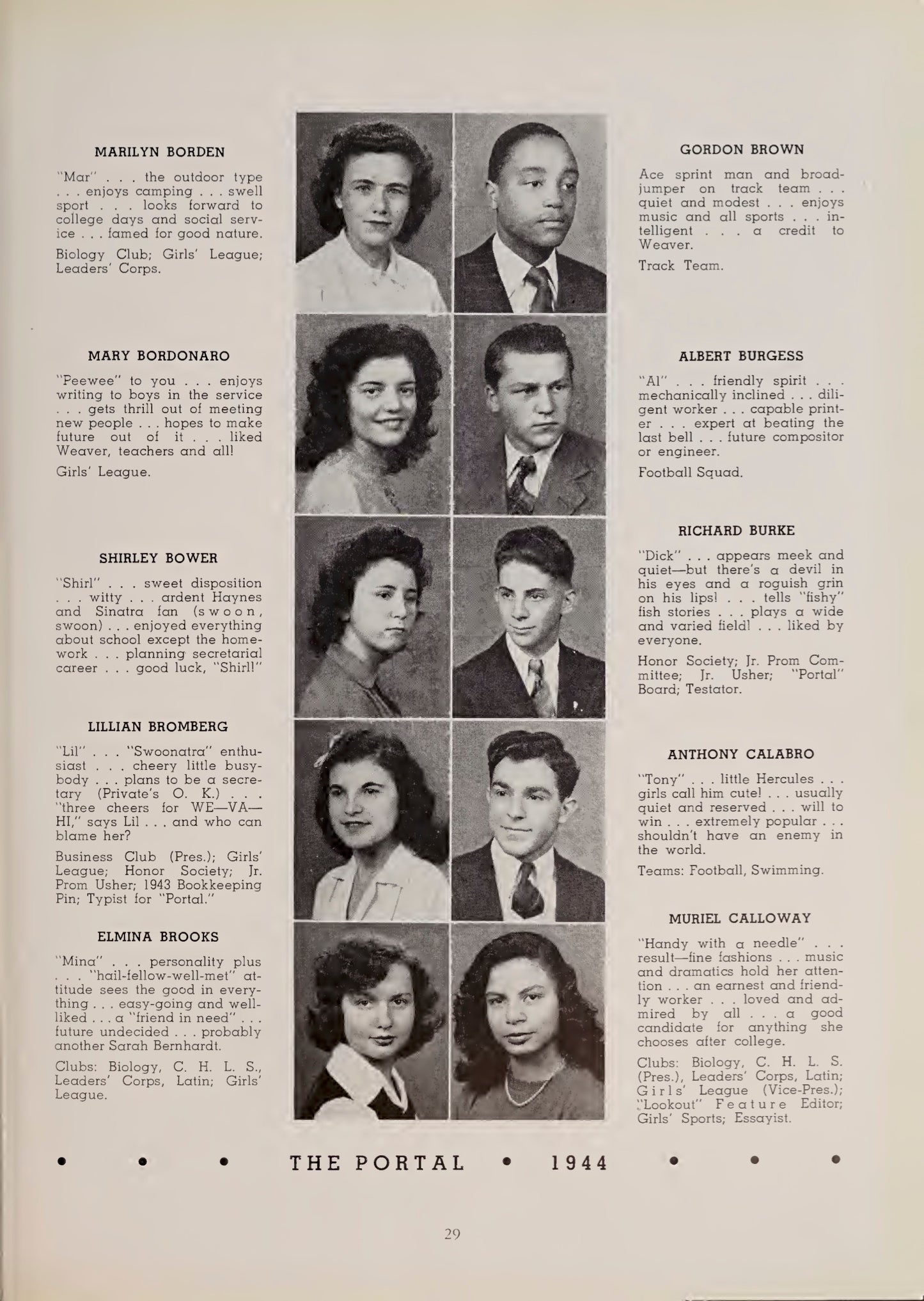 Weaver High Yearbook The Portal 1944