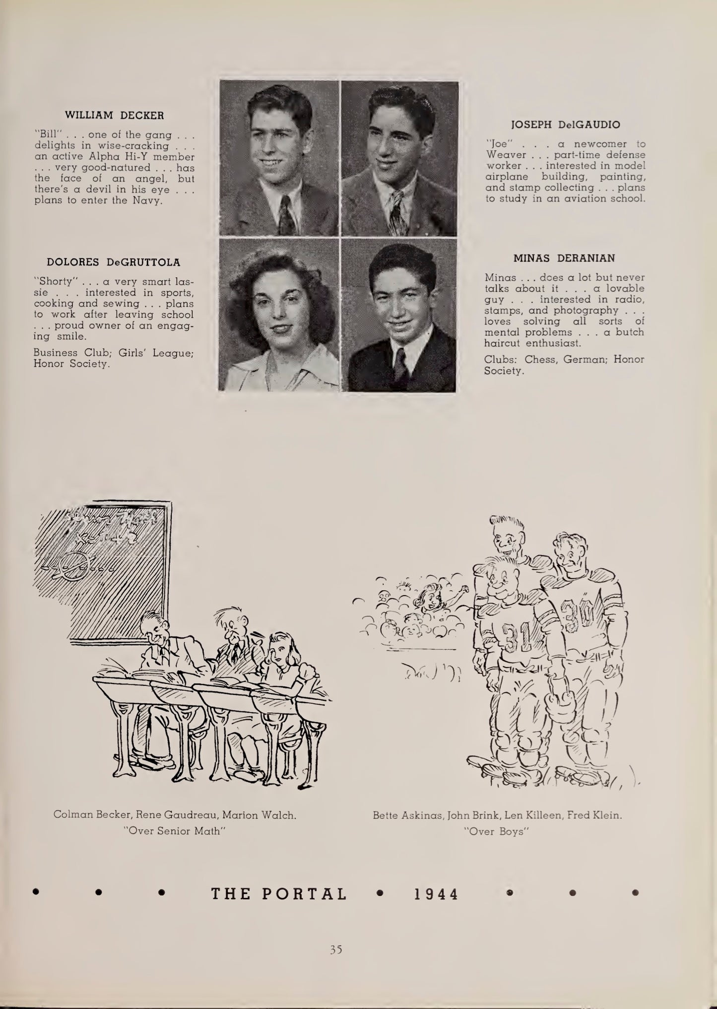 Weaver High Yearbook The Portal 1944