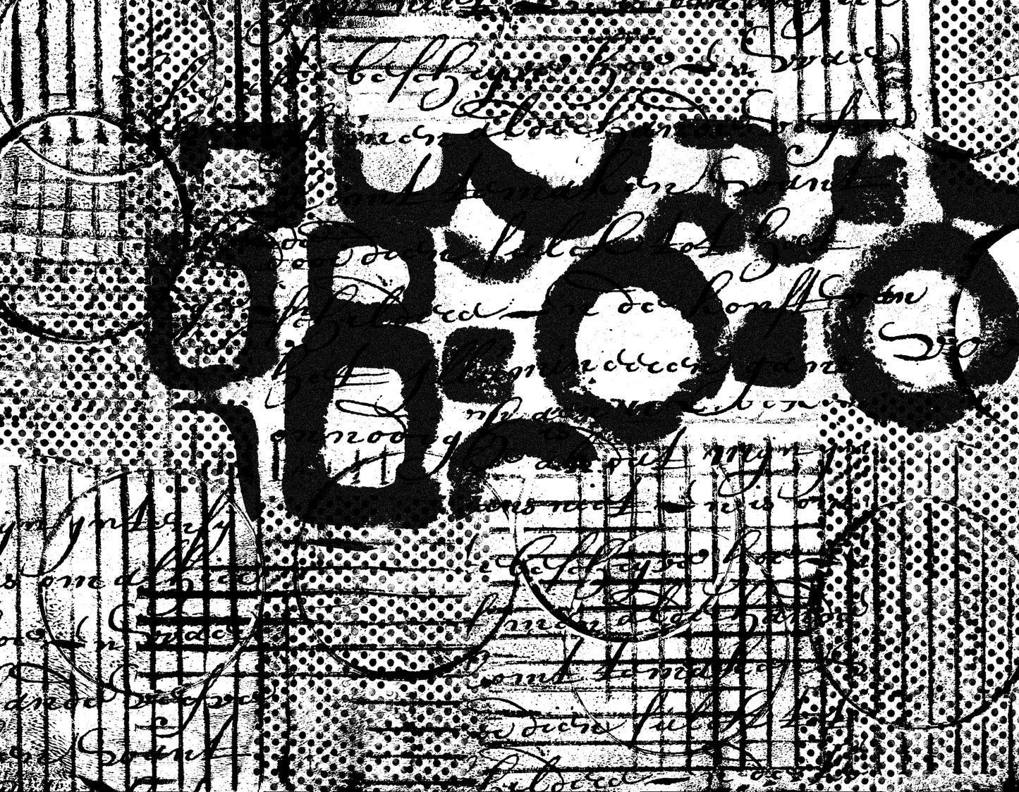 Black No. 1 Junk Journal Paper