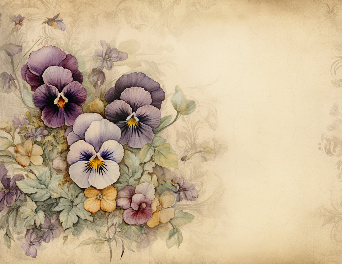 Pansies Paper Collection