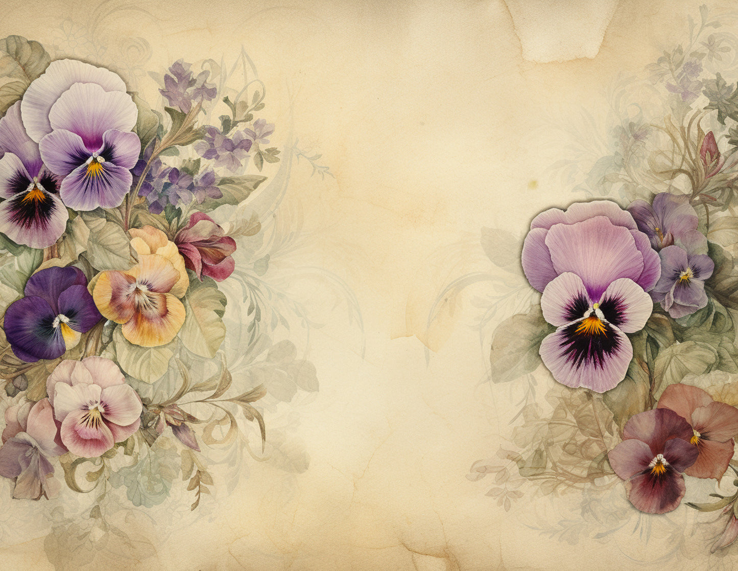 Pansies Paper Collection