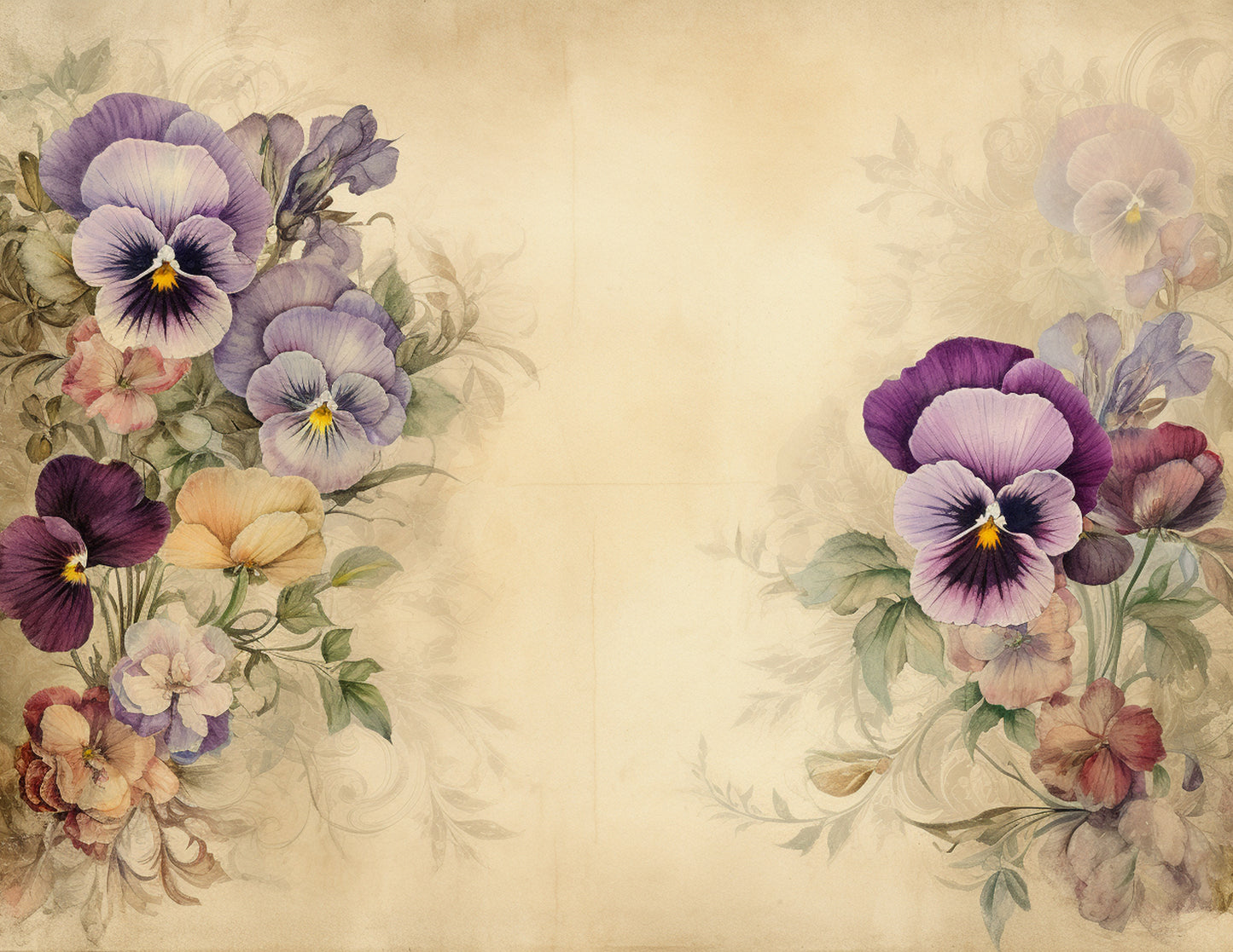 Pansies Paper Collection