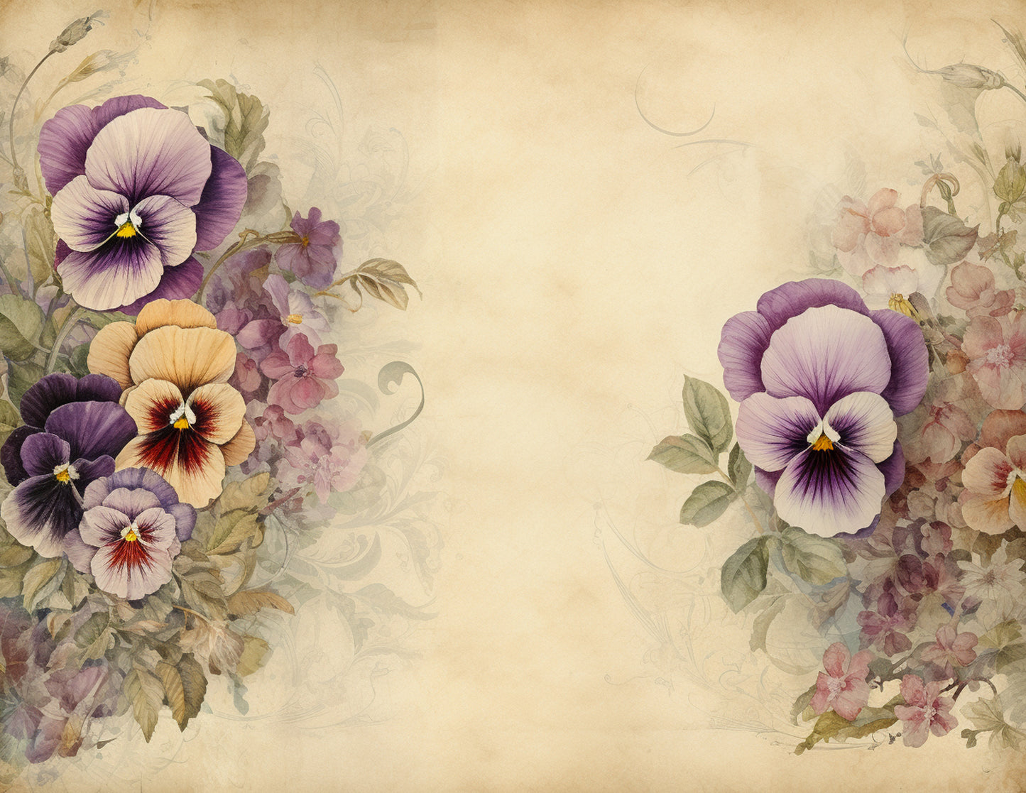 Pansies Paper Collection