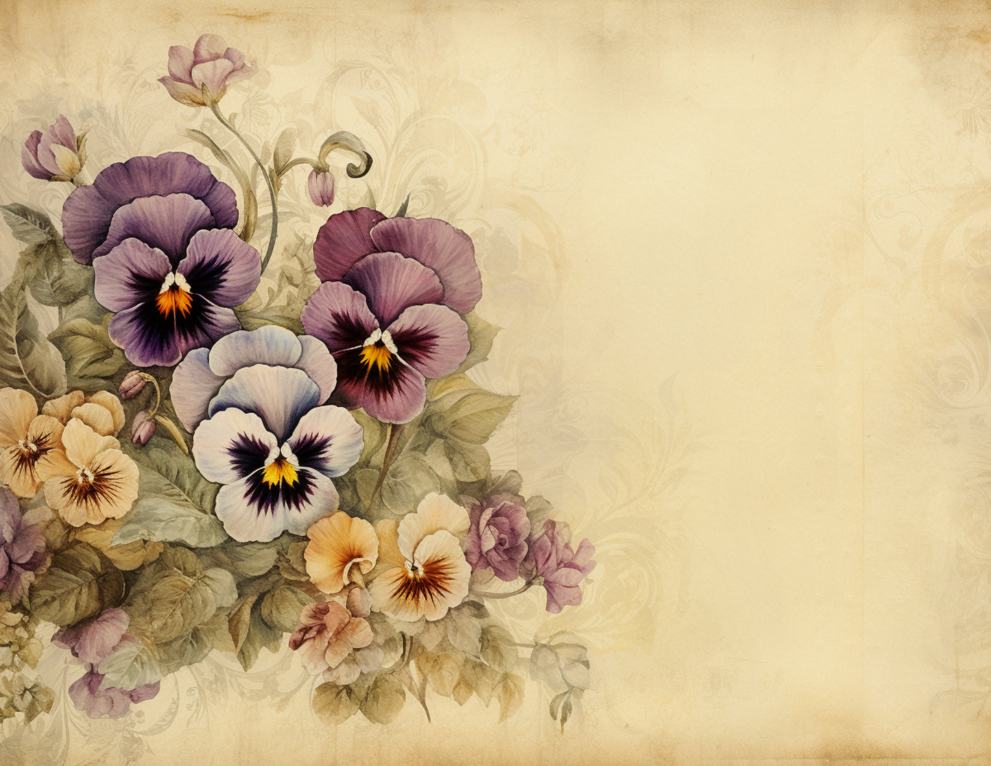 Pansies Paper Collection