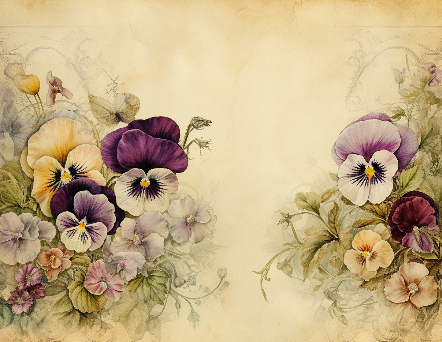 Pansies Paper Collection