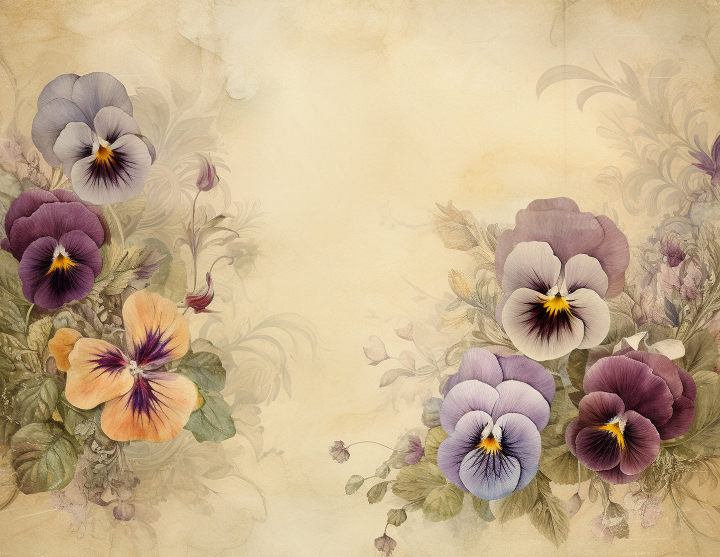Pansies Paper Collection
