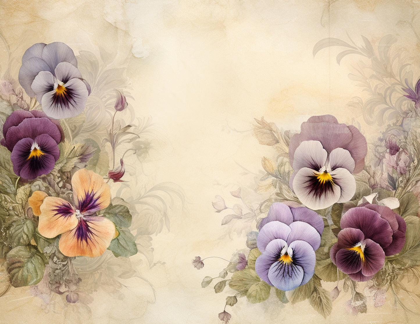 Pansies Paper Collection