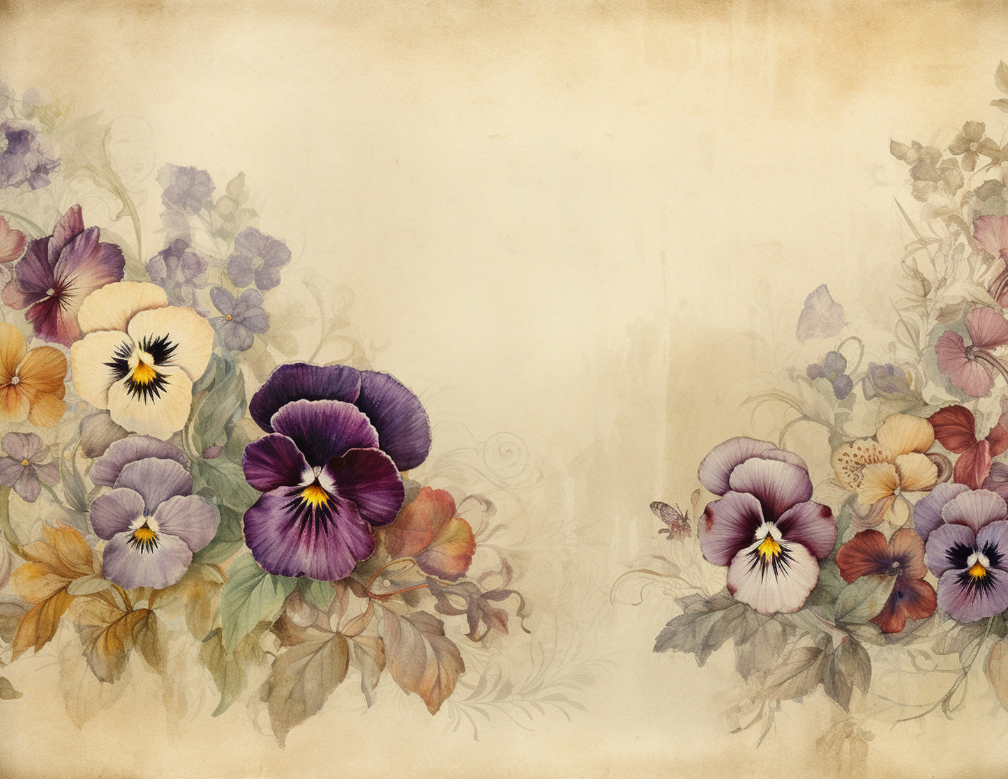 Pansies Paper Collection