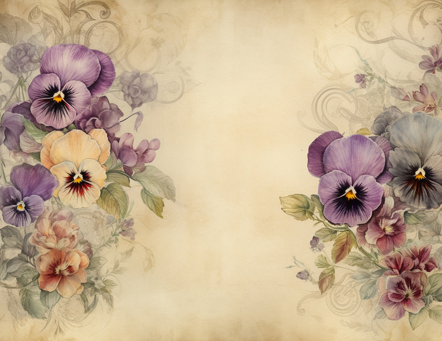 Pansies Paper Collection