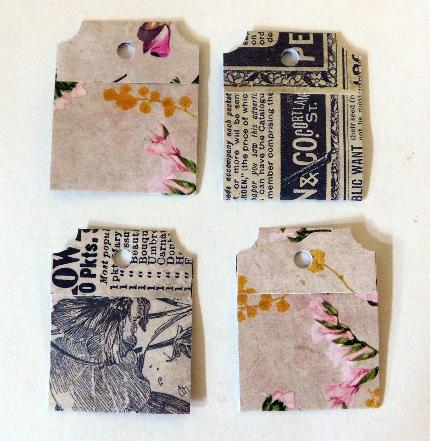 24 Tiny Paper Tags - BoBunny Botanical Design
