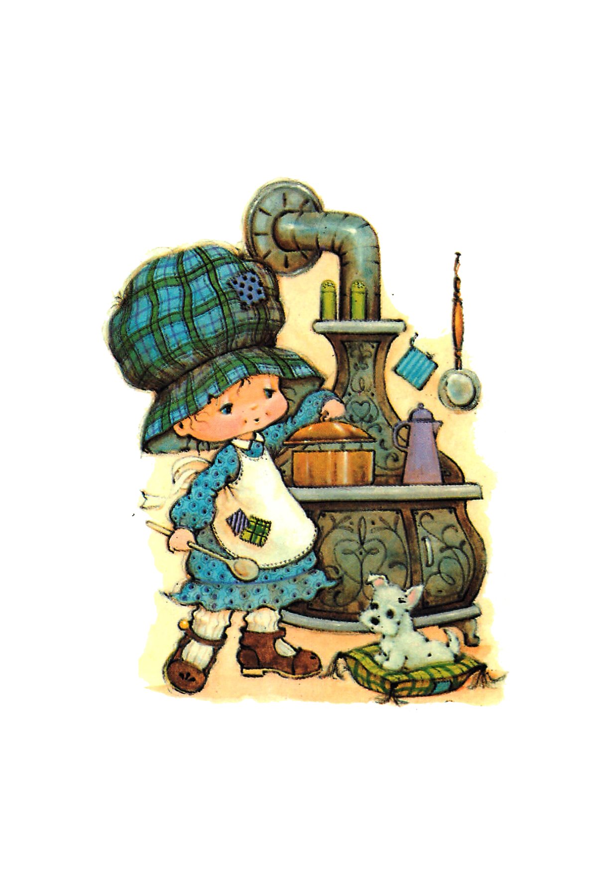 Bonnie Illustration Collection Digital Designer Kit - PNG, Full color, transparent black text and originals too! ZIP file only