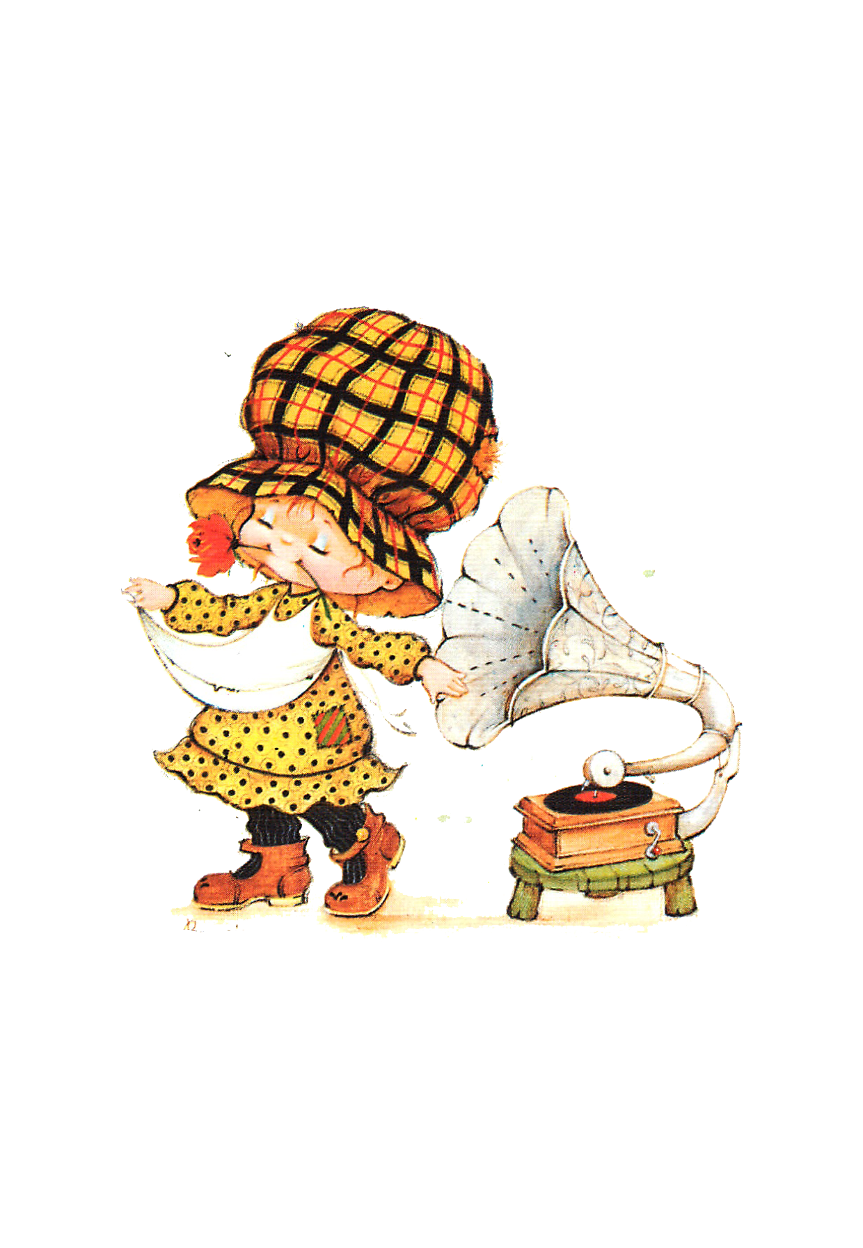 Bonnie Illustration Collection Digital Designer Kit - PNG, Full color, transparent black text and originals too! ZIP file only