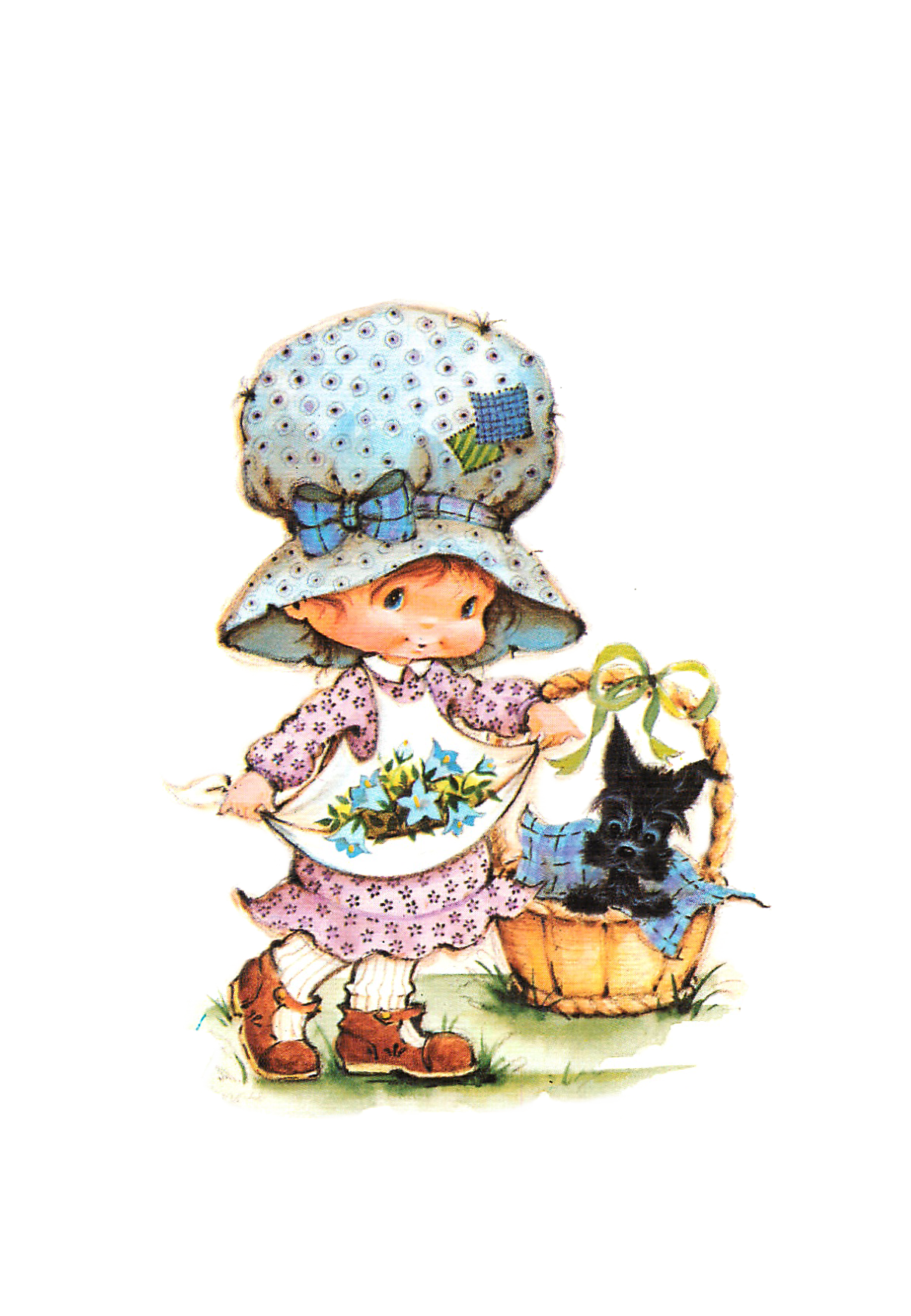 Bonnie Illustration Collection Digital Designer Kit - PNG, Full color, transparent black text and originals too! ZIP file only