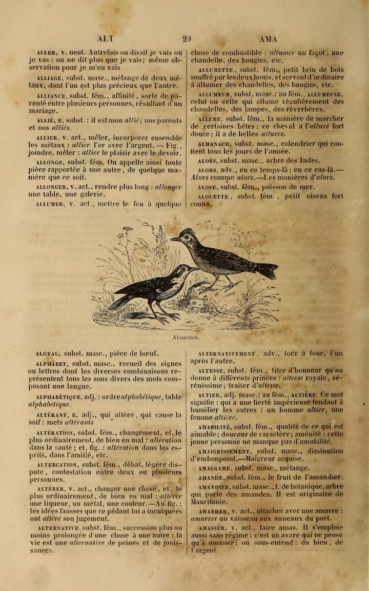 The Pictorial French Dictionary 1841