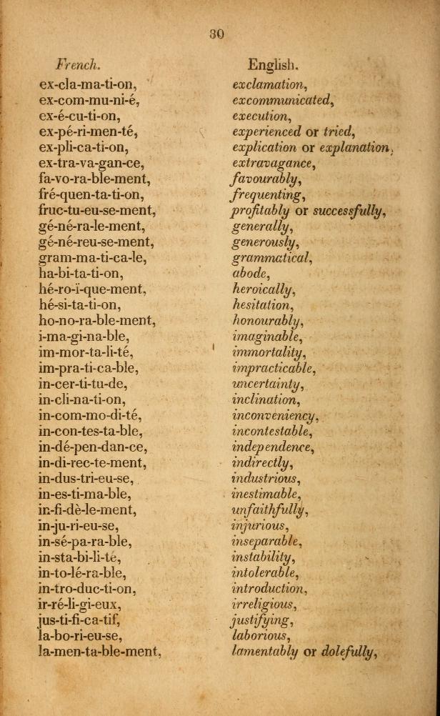 A French Spelling Book 1829