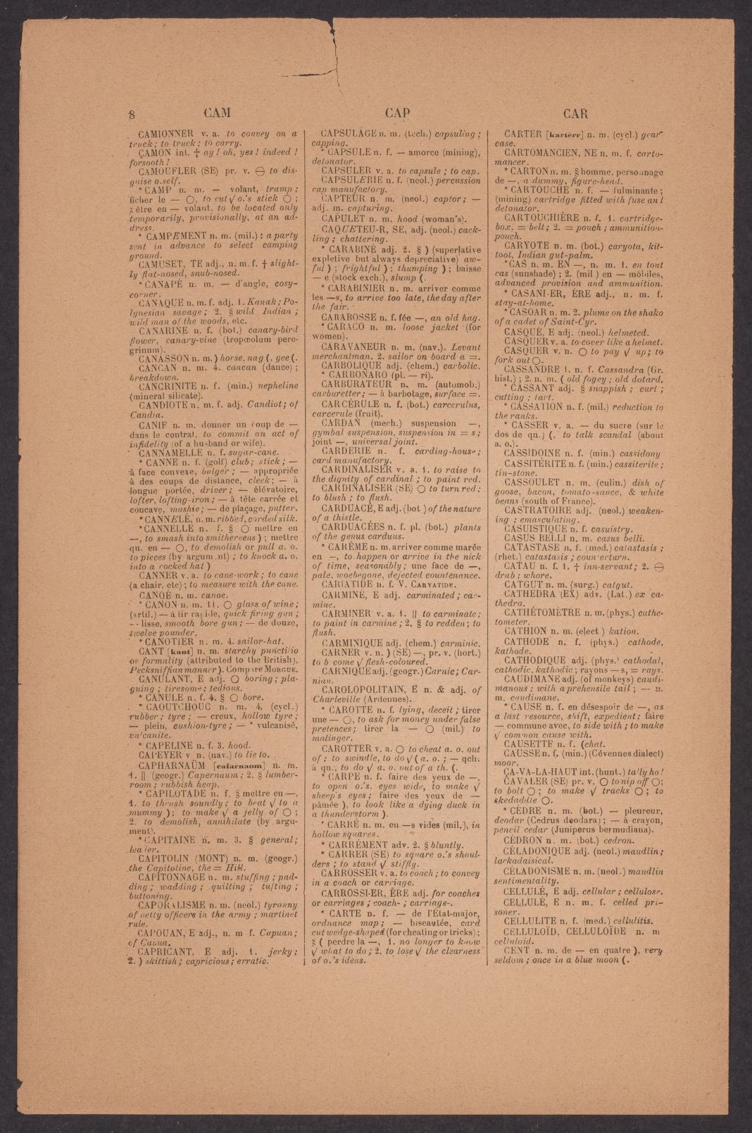 Spiers and Surenne's French and English pronouncing dictionary 1905