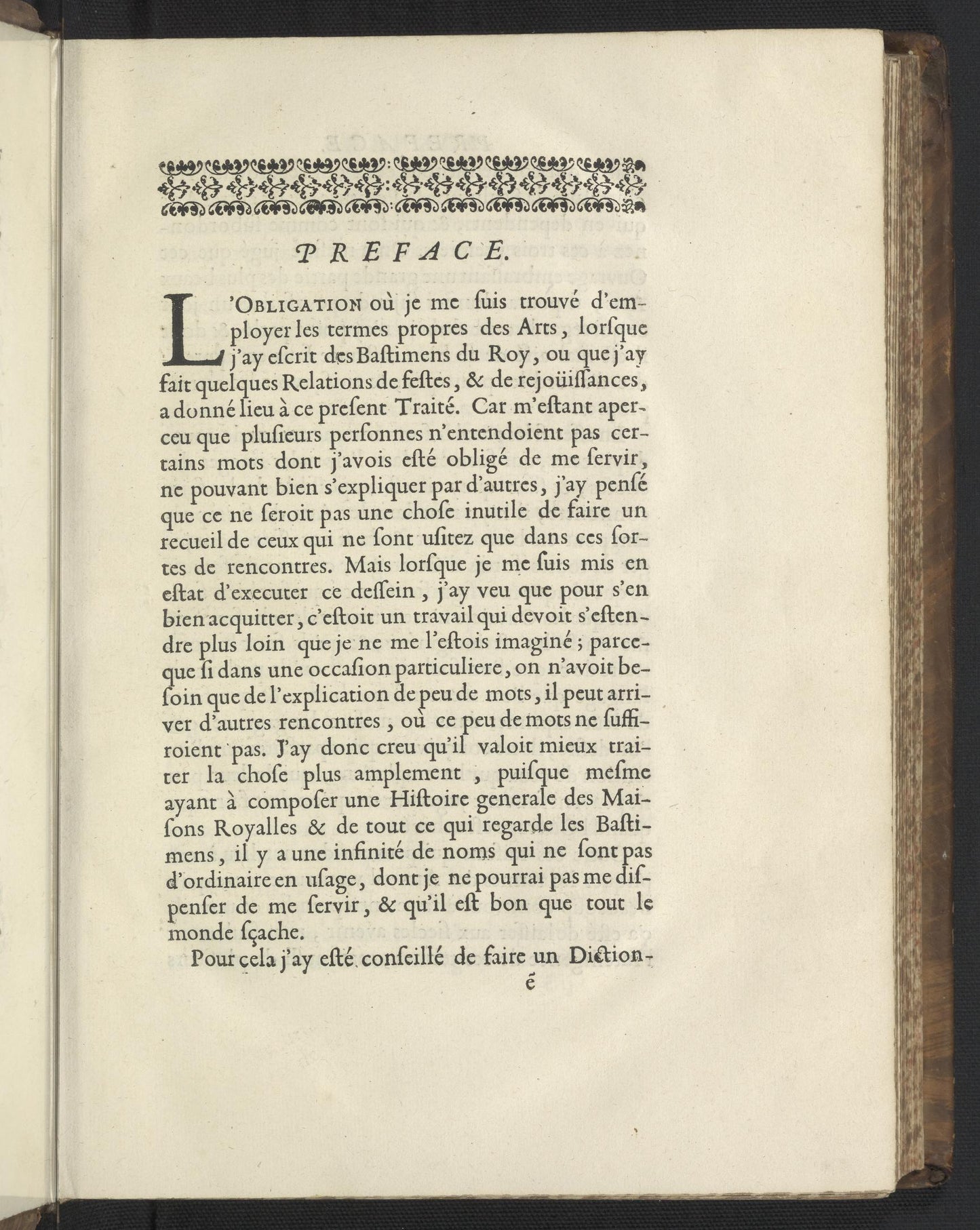 Des principes de l'architecture, de la sculpture, de la peinture, et des autres arts 1676