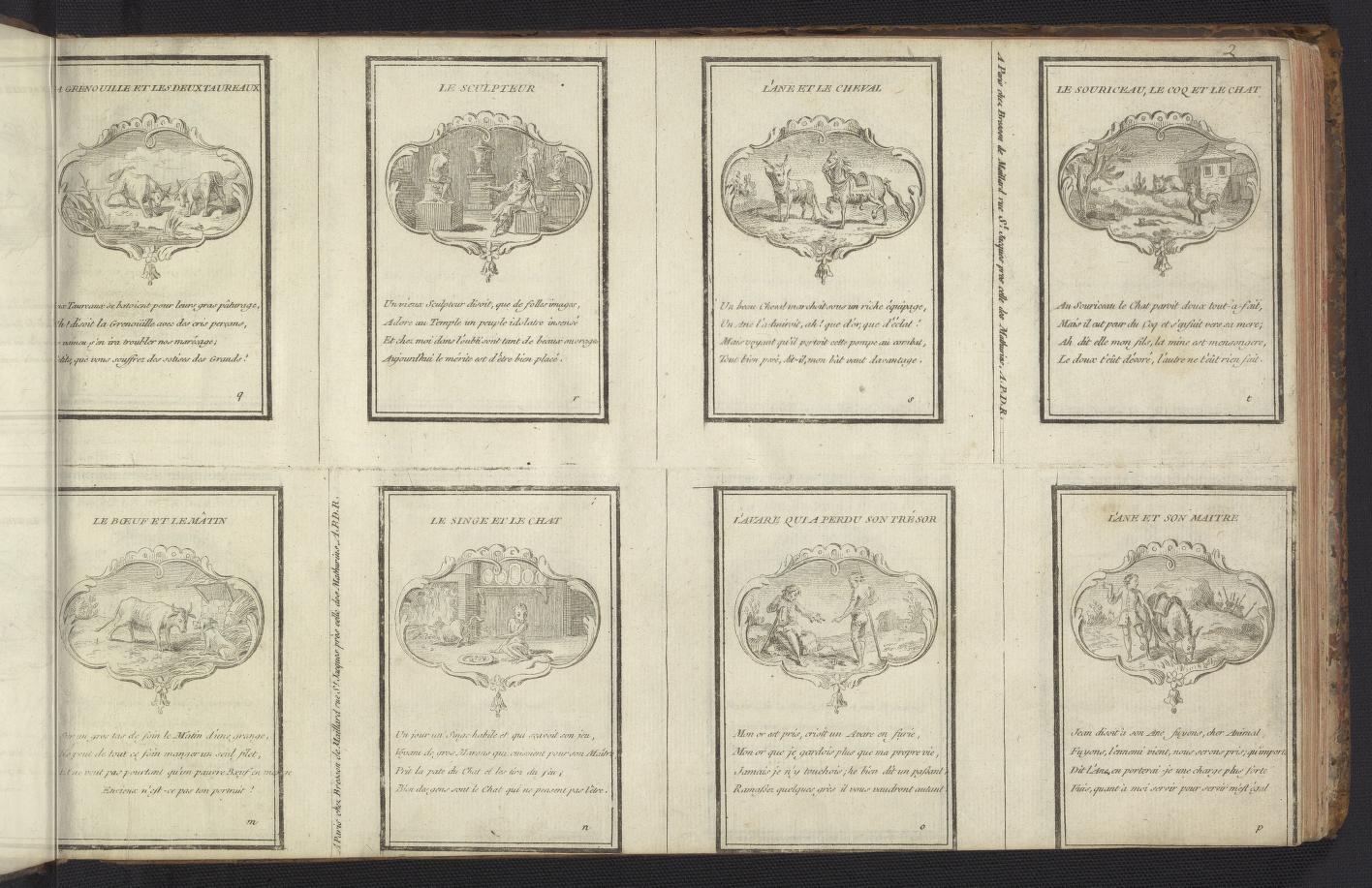 Collection de differents sujets gravés : sçavoir, de petits emblêmes 1770