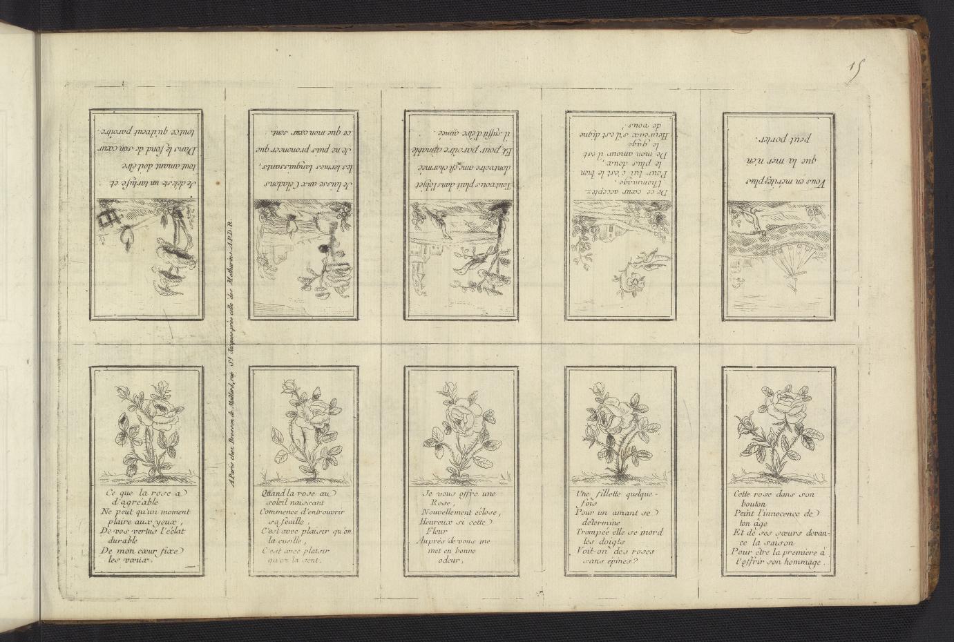 Collection de differents sujets gravés : sçavoir, de petits emblêmes 1770