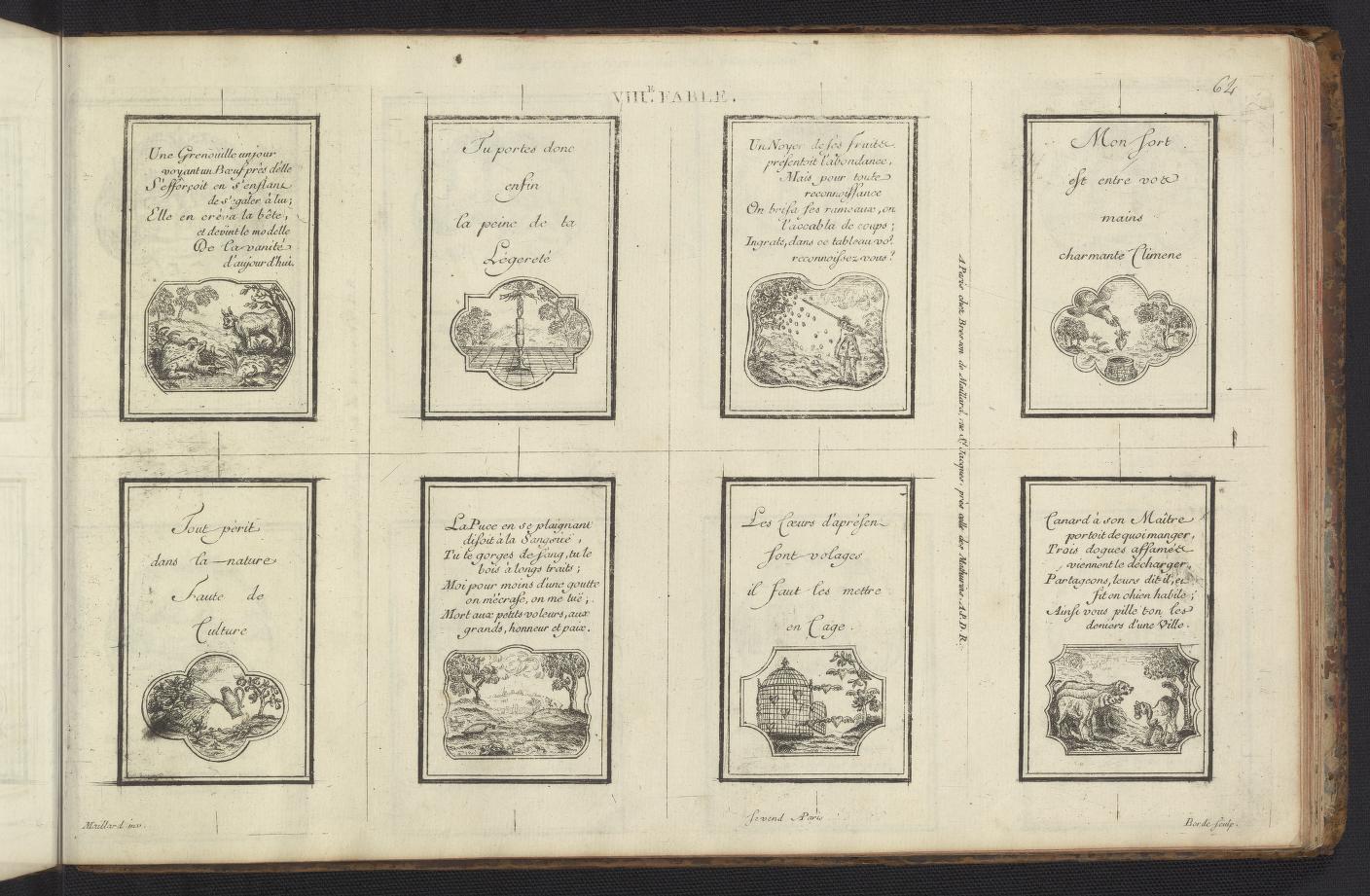 Collection de differents sujets gravés : sçavoir, de petits emblêmes 1770