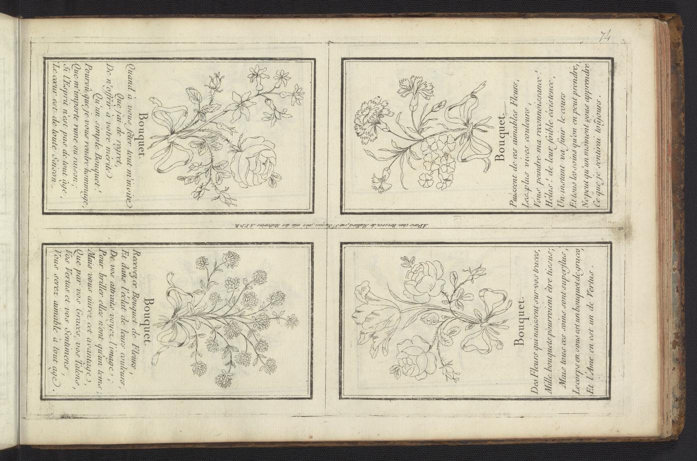 Collection de differents sujets gravés : sçavoir, de petits emblêmes 1770