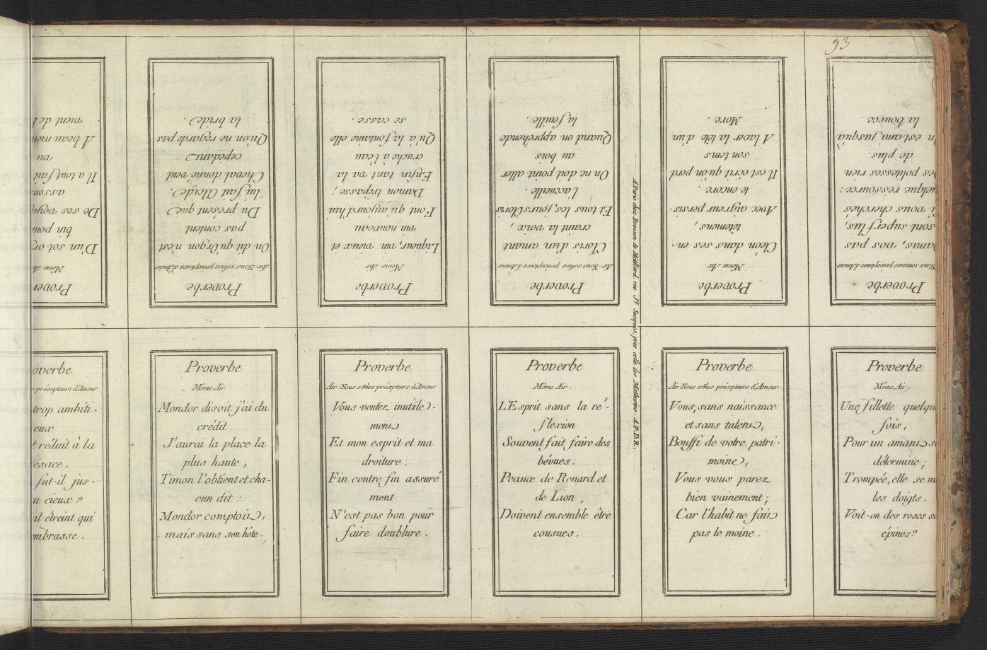 Collection de differents sujets gravés : sçavoir, de petits emblêmes 1770