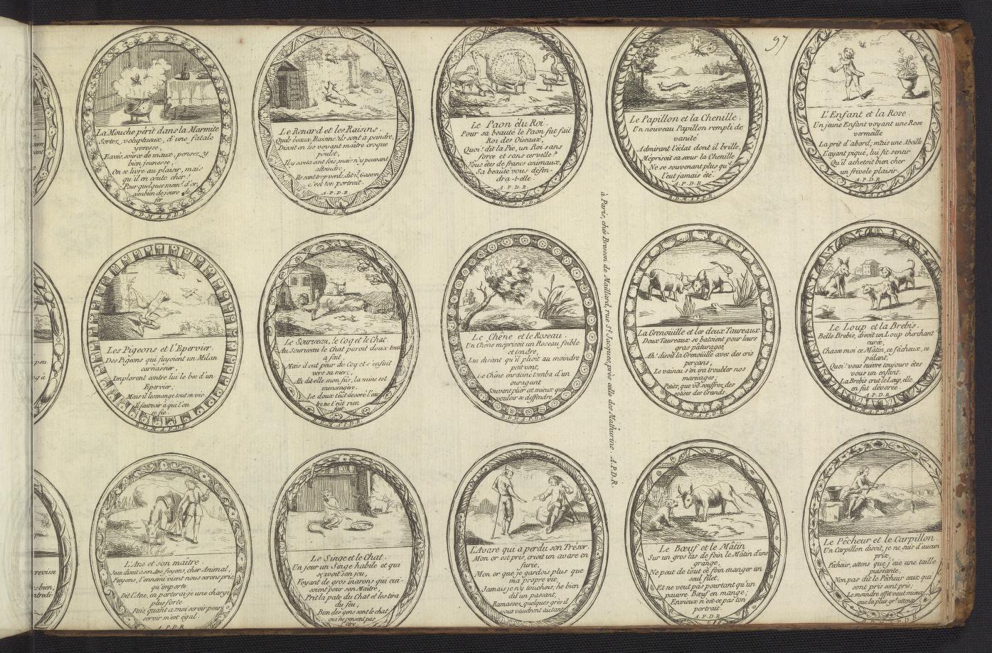 Collection de differents sujets gravés : sçavoir, de petits emblêmes 1770