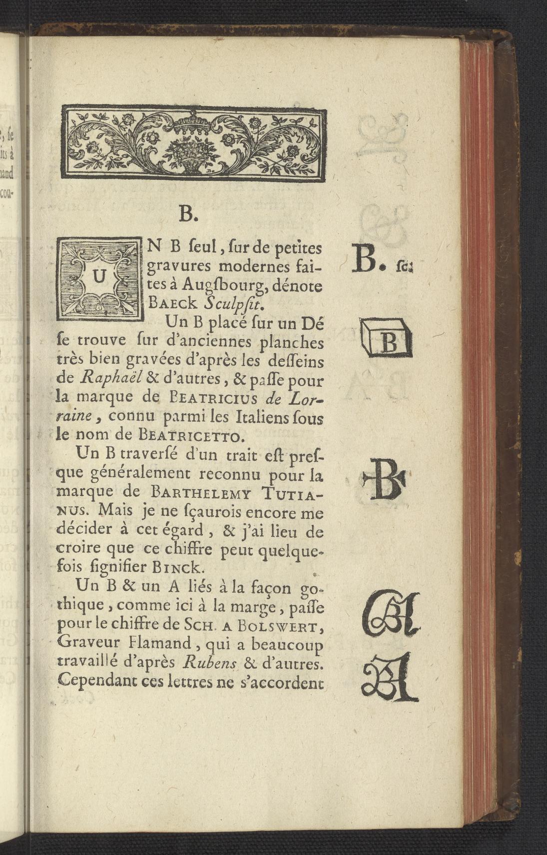 Dictionnaire Des Monogrammes 1750