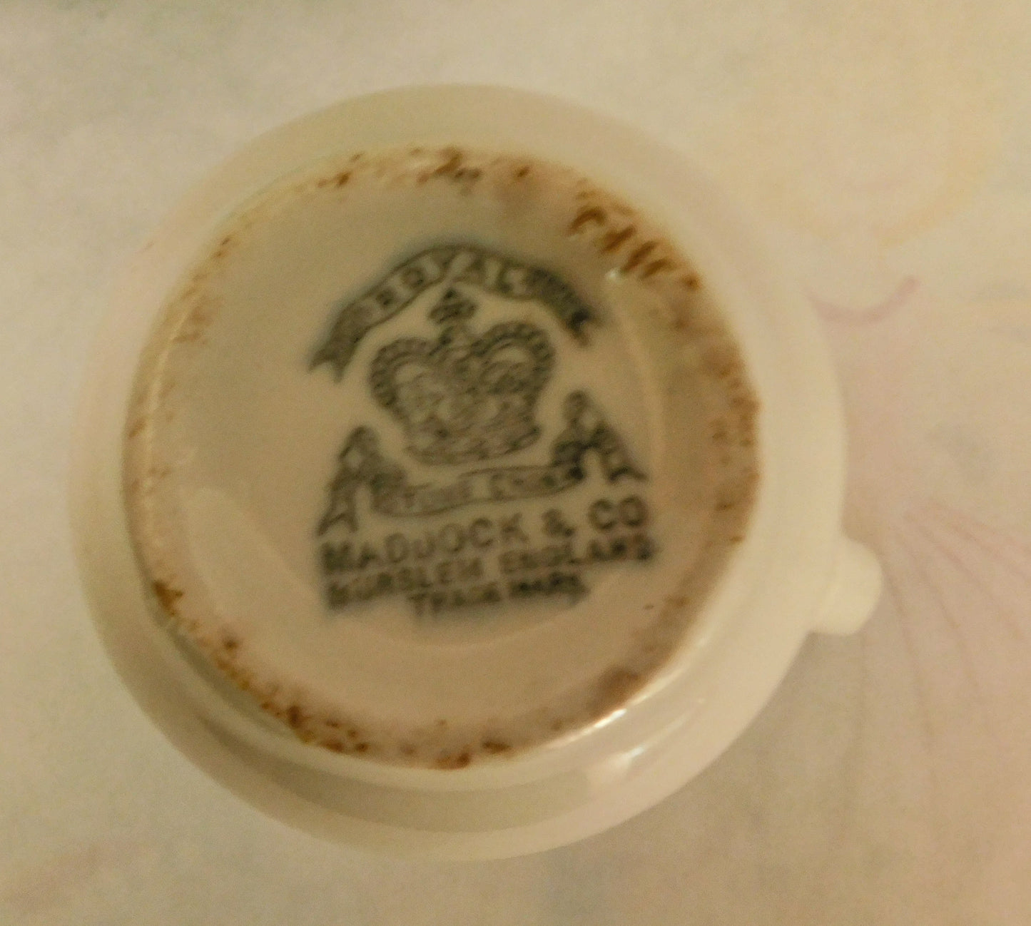 Antique Maddock & Co. Burslem England Stone China Cream Server 1800’s