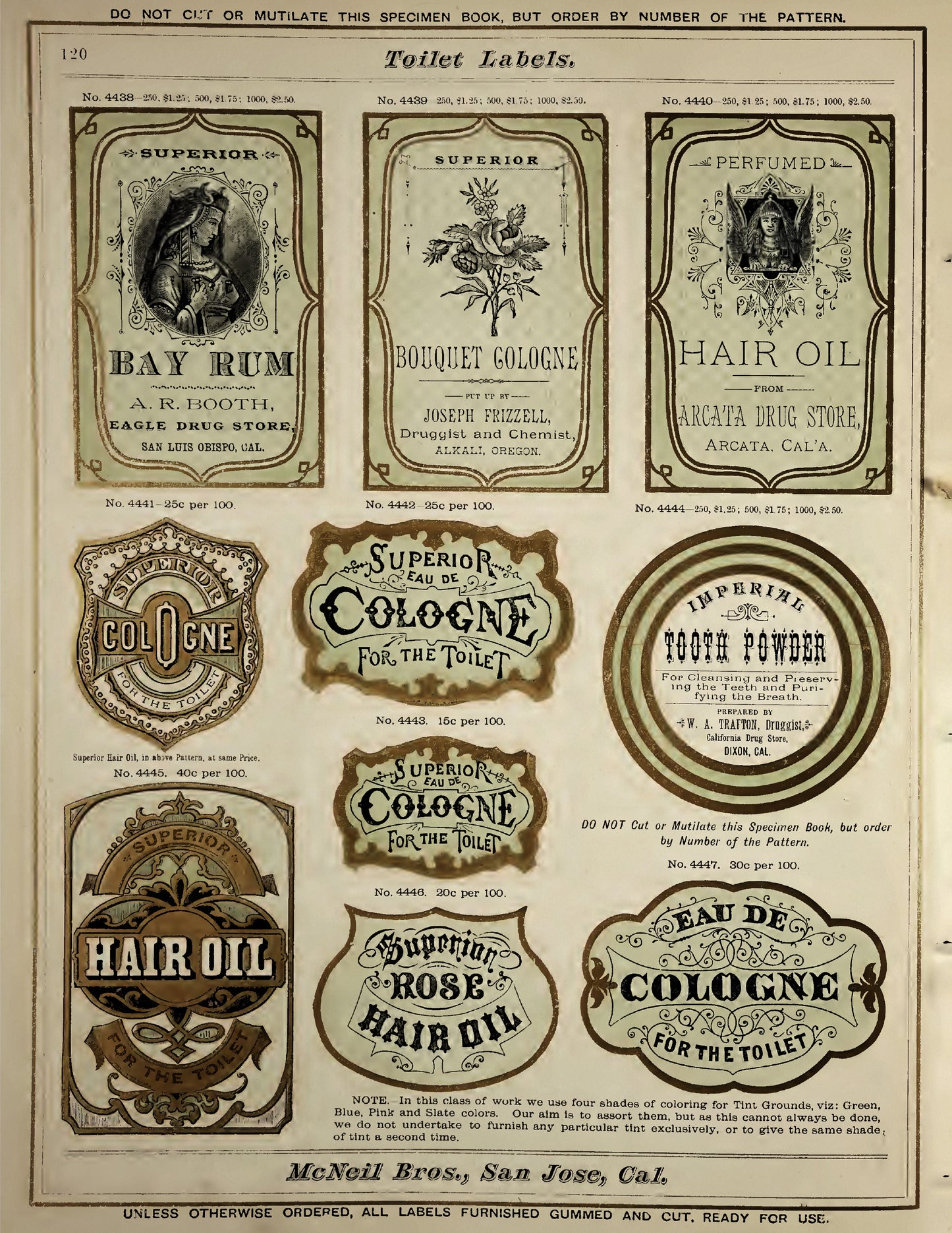 Miscellaneous Druggist Labels I - PDF only, Papers, Labels, Vintage 1885, Apothecary, Herbal, Papers, Crafts, Scrapbook, Junk Journal