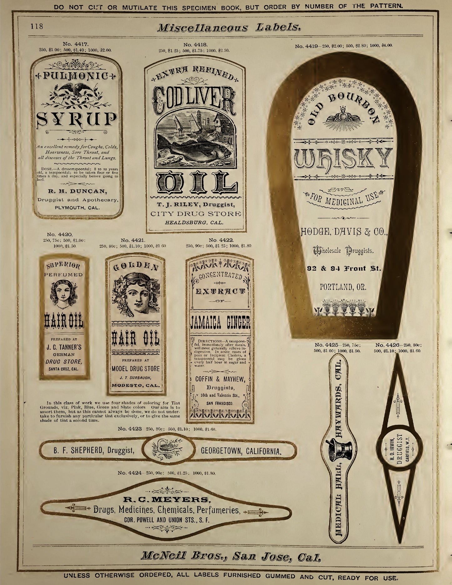 Miscellaneous Druggist Labels I - PDF only, Papers, Labels, Vintage 1885, Apothecary, Herbal, Papers, Crafts, Scrapbook, Junk Journal