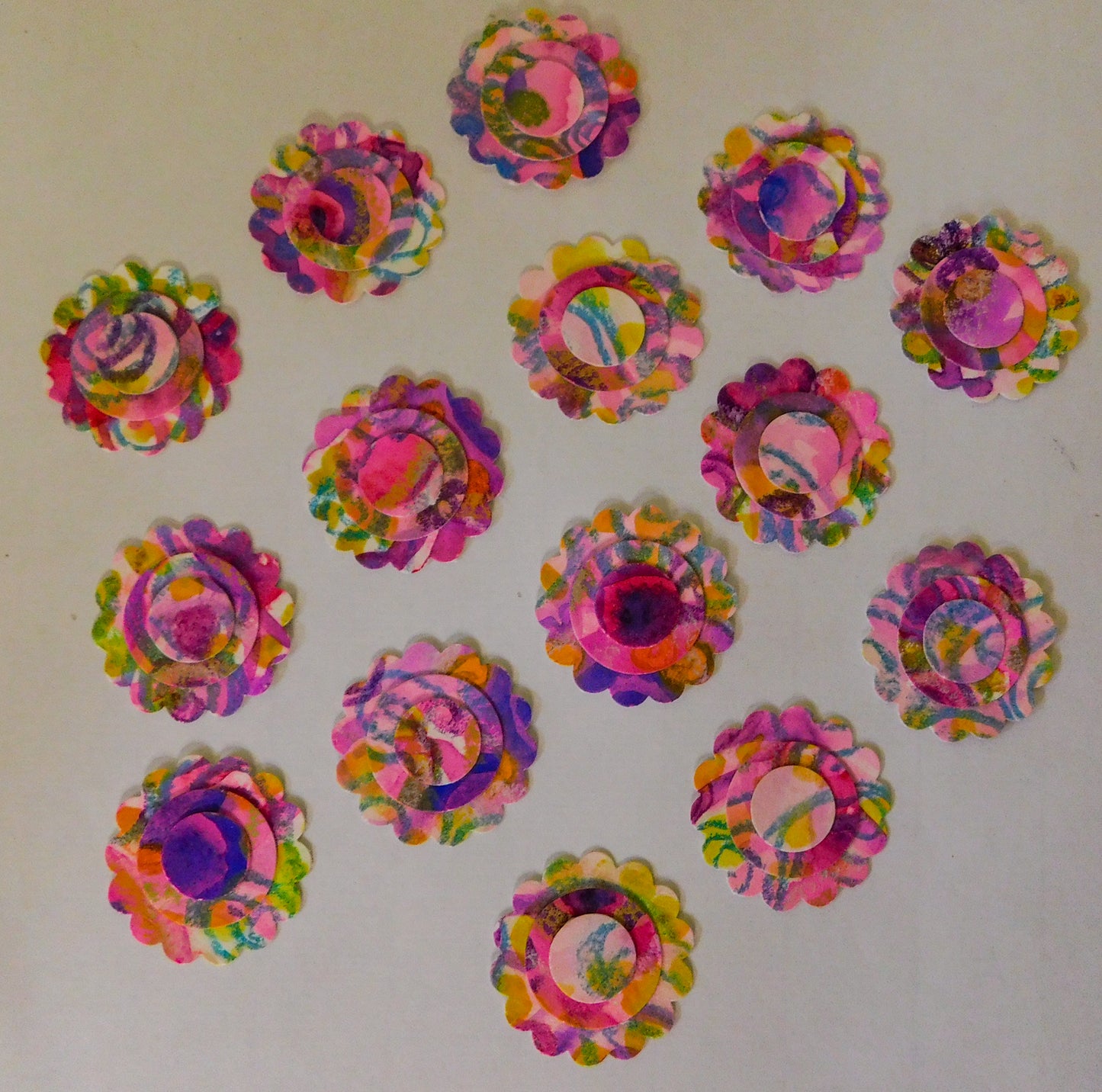 Painted Paper Flowers 3