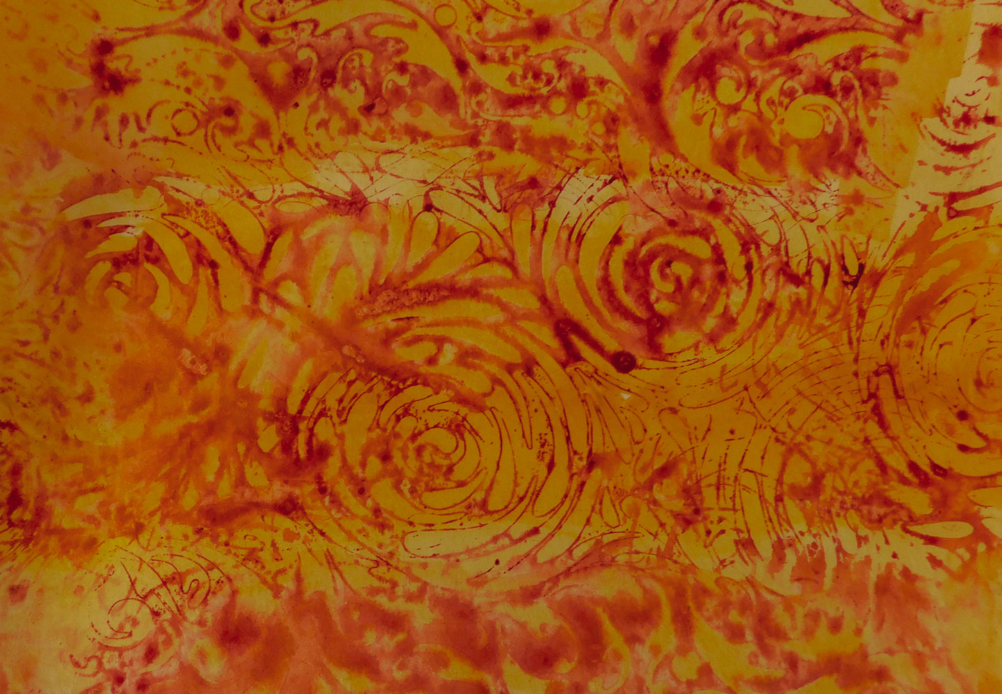 Watercolor Printing With Stencils