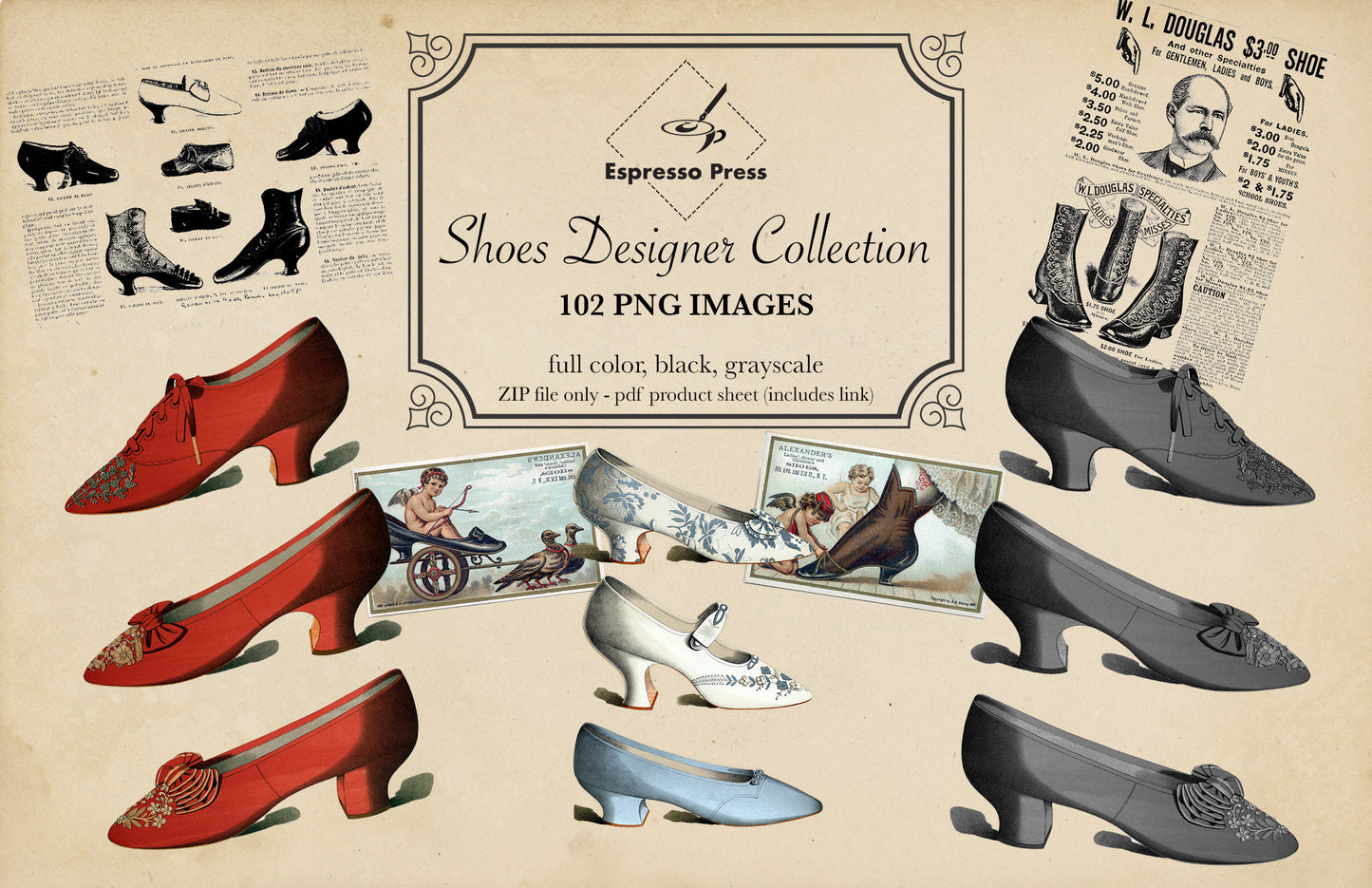Shoes Designer Collection Digital Designer Kit