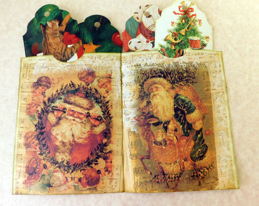 Vintage Santa Christmas Junk Journal Freebie
