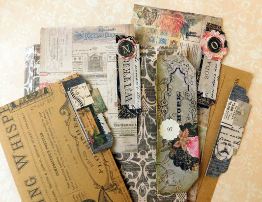 Embellished Page Tabs - Scrapbuster Project