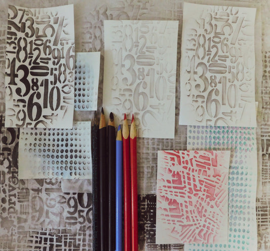 Stenciling With Pencils