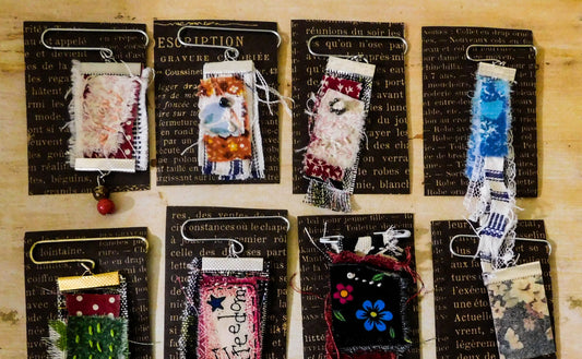 Fabric Art - Ribbon Crimp Charms