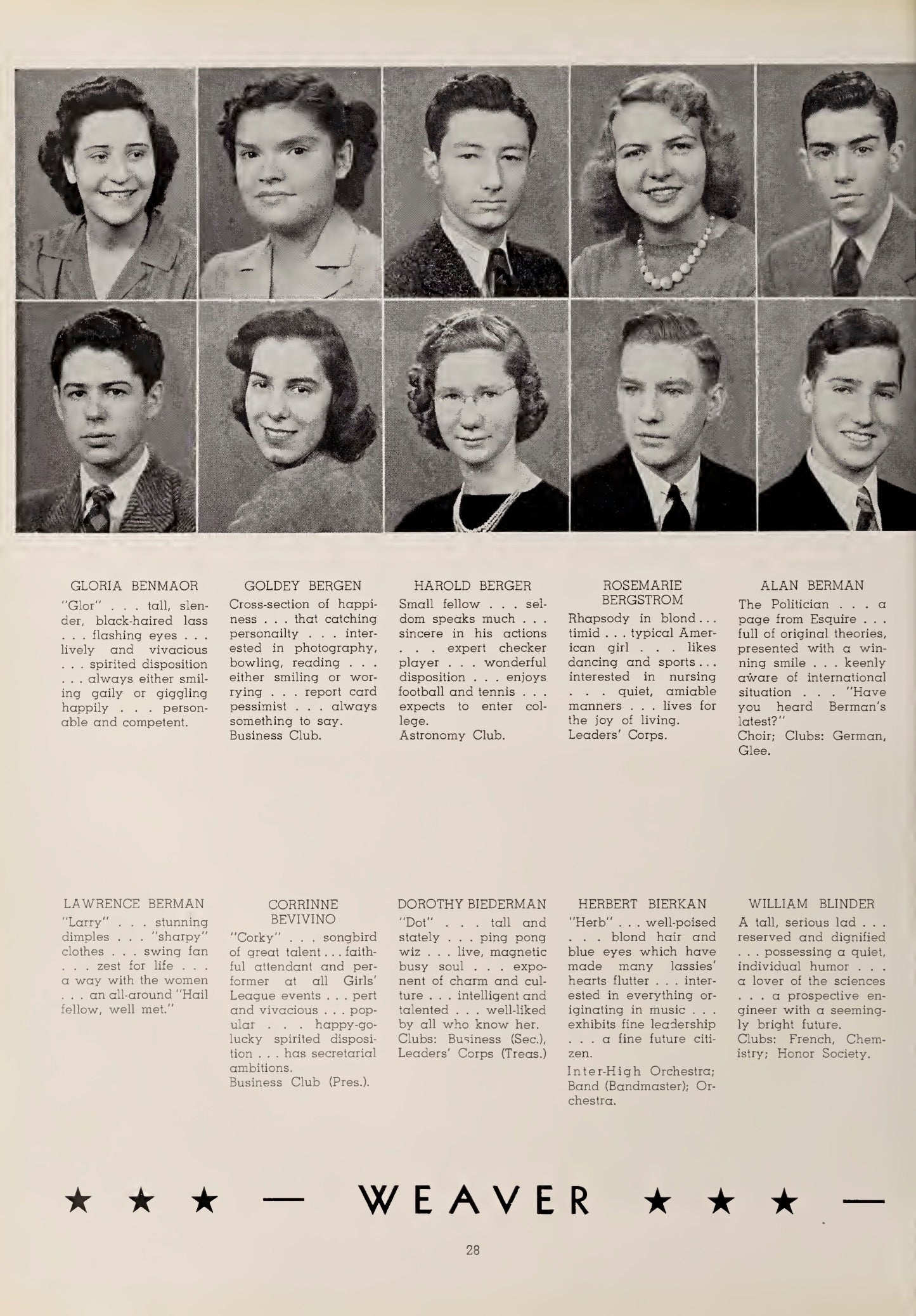 Weaver High Yearbook The Portal 1942