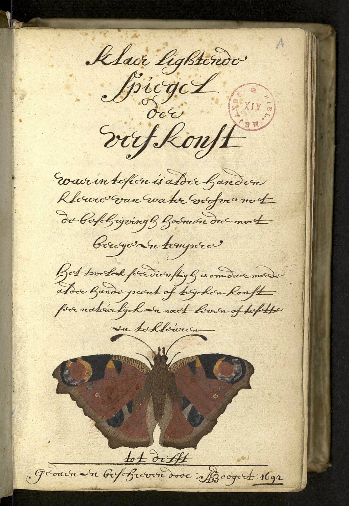 Traité des couleurs servant à la peinture à l'eau. 1692