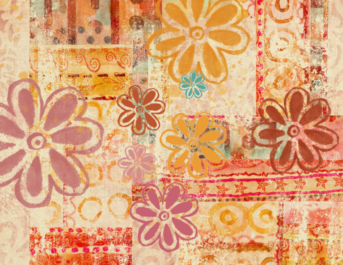 California Boho Junk Journal Paper