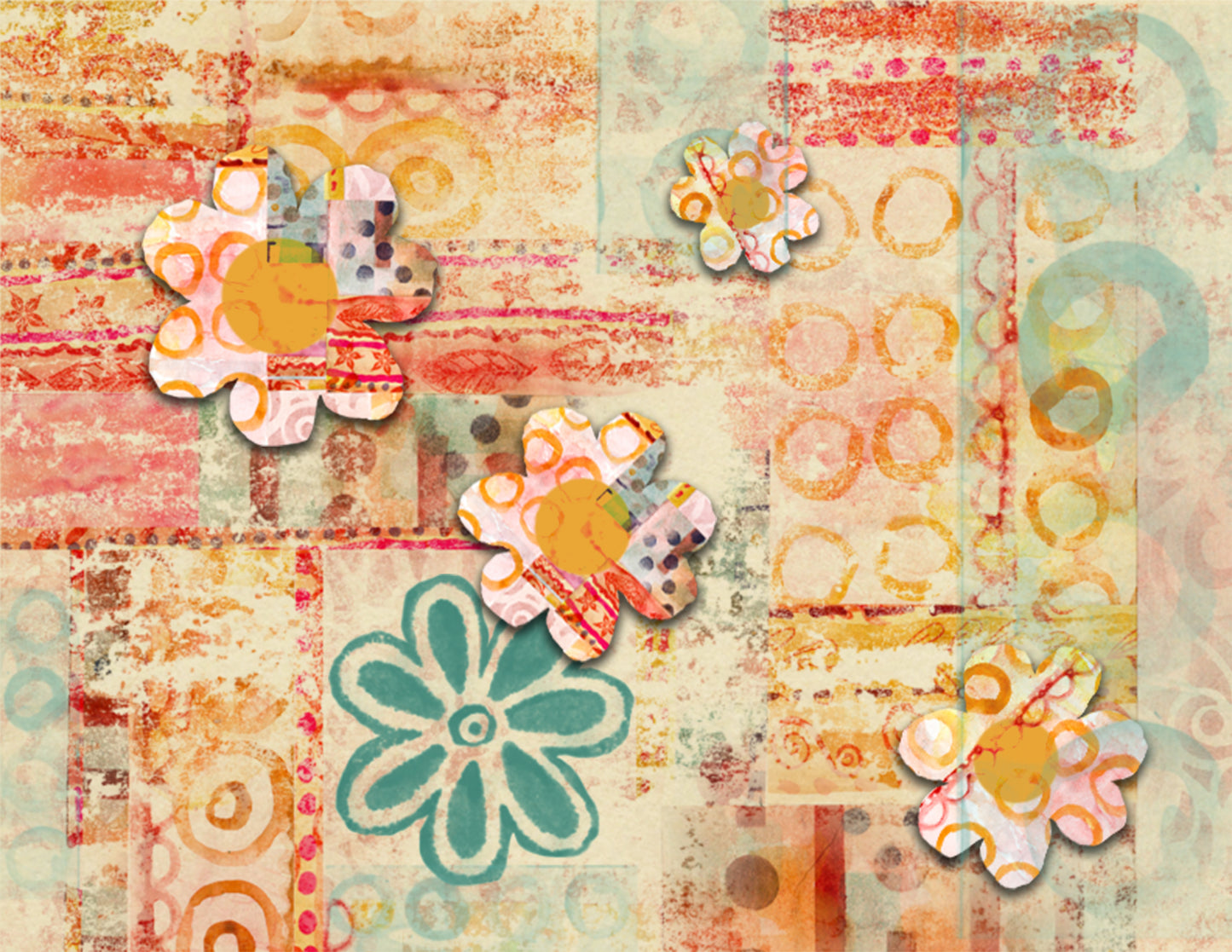 California Boho Junk Journal Paper