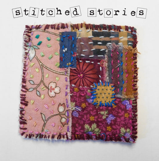 Stitched Stories Scrap Fabric Artisan Coaster 003