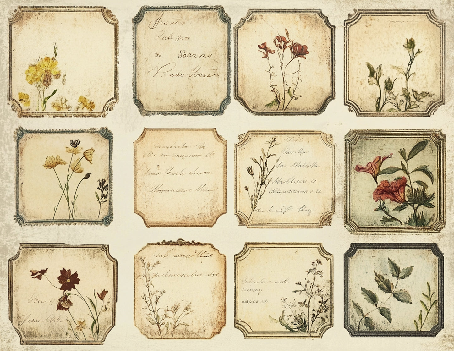 Delicate Florals Paper and Ephemera Collection